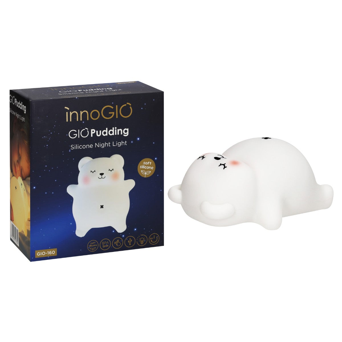 Silicone night light GIOpudding GIO-160