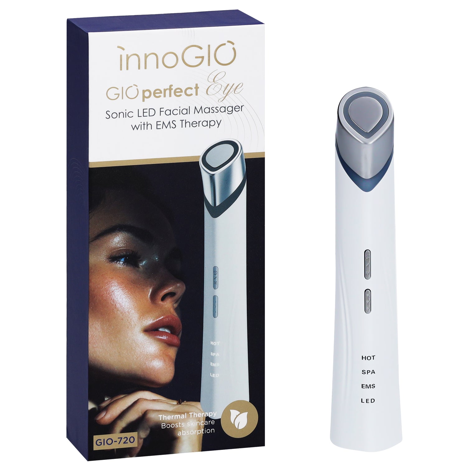 GIOperfect Eye Sonic LED facial Massager with EMS Therapy
