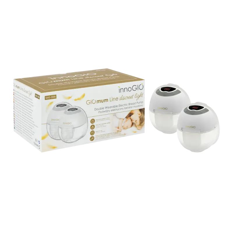 Double shell electric breast pump GIOmum Line discreet light GIO-359